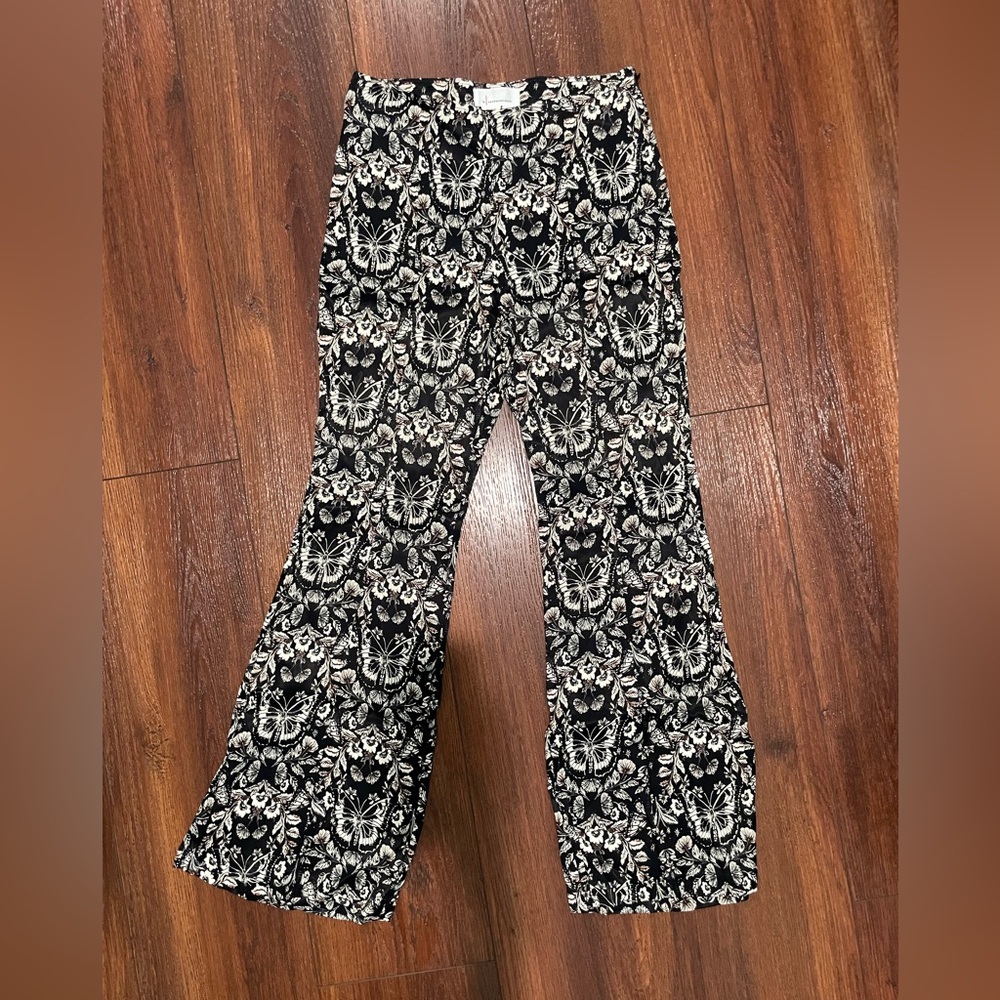 Anthropologie Women’s Size 6 Black Butterfly Festival Boho Pants